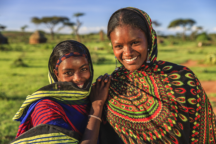Young Women from Borana tribe, southern Ethiopia, Africa