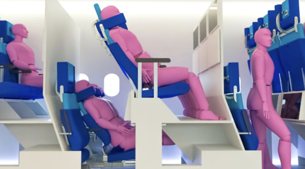 double-decker airplane seats
