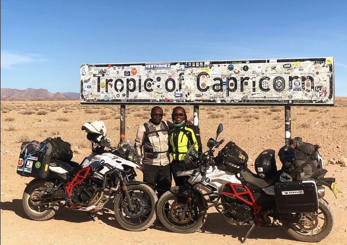 Meet The First African Couple To Travel The World On Motorbikes