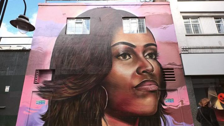 London-Based Artist Pays Homage To Michelle Obama With Giant Mural