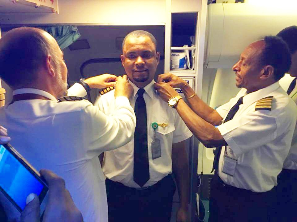 After 24 Years As An Aircraft Cleaner, Nigerian Man Becomes A Captain