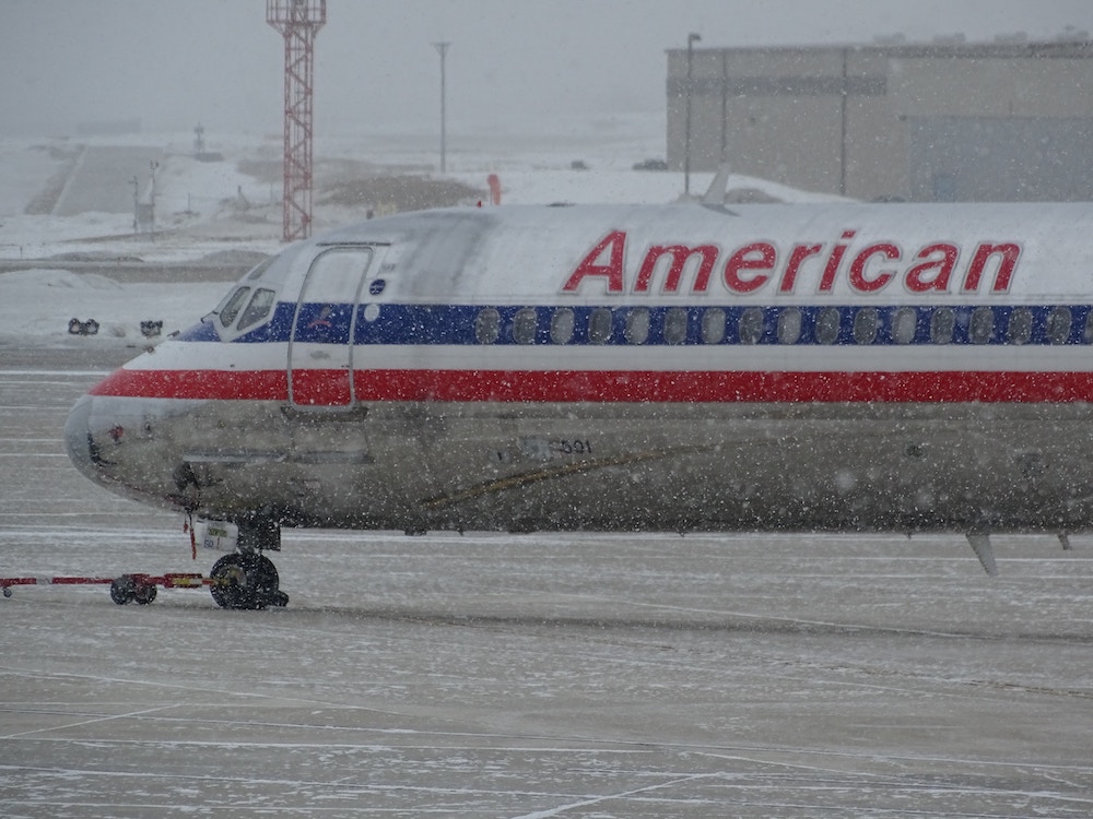 Ice In Chicago Causes American Airlines Flight To Slide Off Runway During Landing, No Injuries Reported