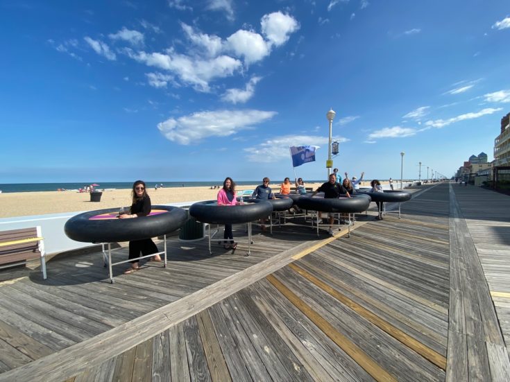 Ocean City Unveils 'Bumper Tables' For Social Distancing While Outdoor Dining