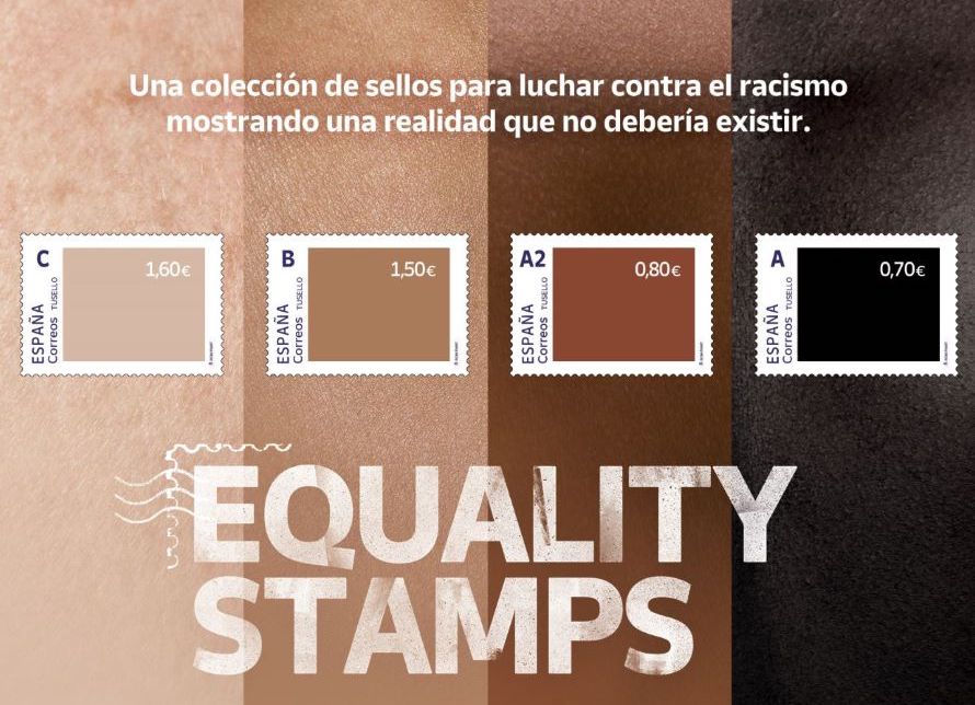 Spain Sells Skin Tone Postage Stamps For Racism Campaign, But White Stamps More Valuable
