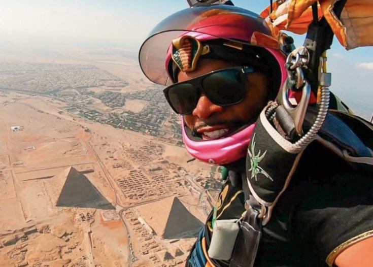 Brenton Lindsey: The 'First African American To Skydive' Over Giza Pyramids
