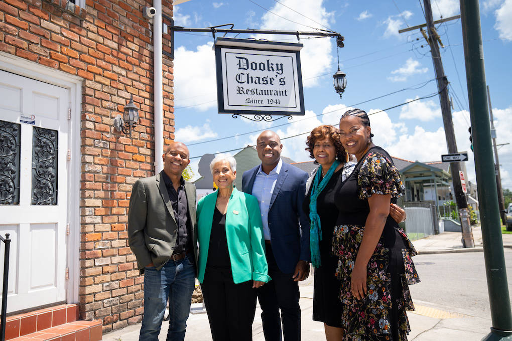 Disney Celebrates New Princess Tiana Attraction With Visit To NOLA's Dooky Chase's