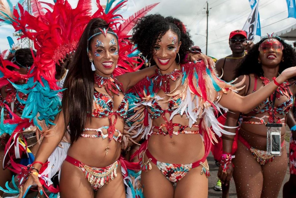 Black travelers at Carnival in Barbados