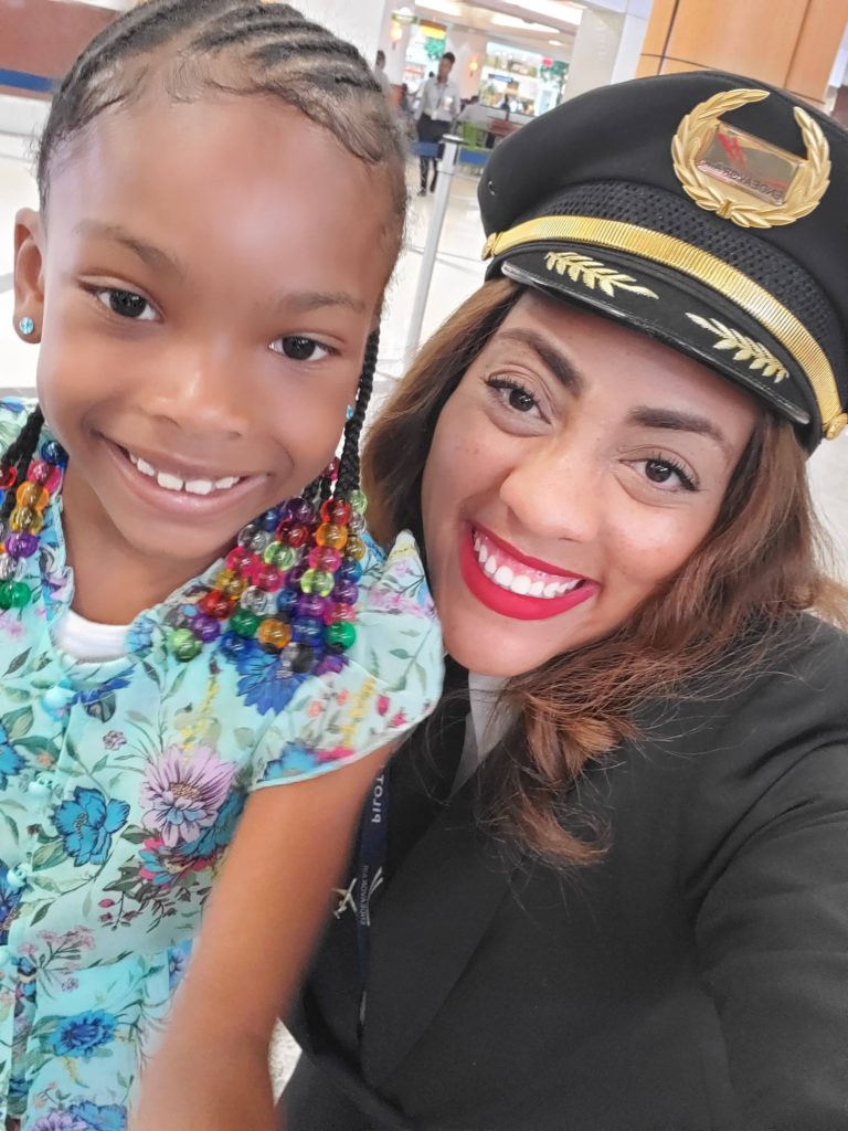 Anya Kearns. Black Female Pilot Giving Back
