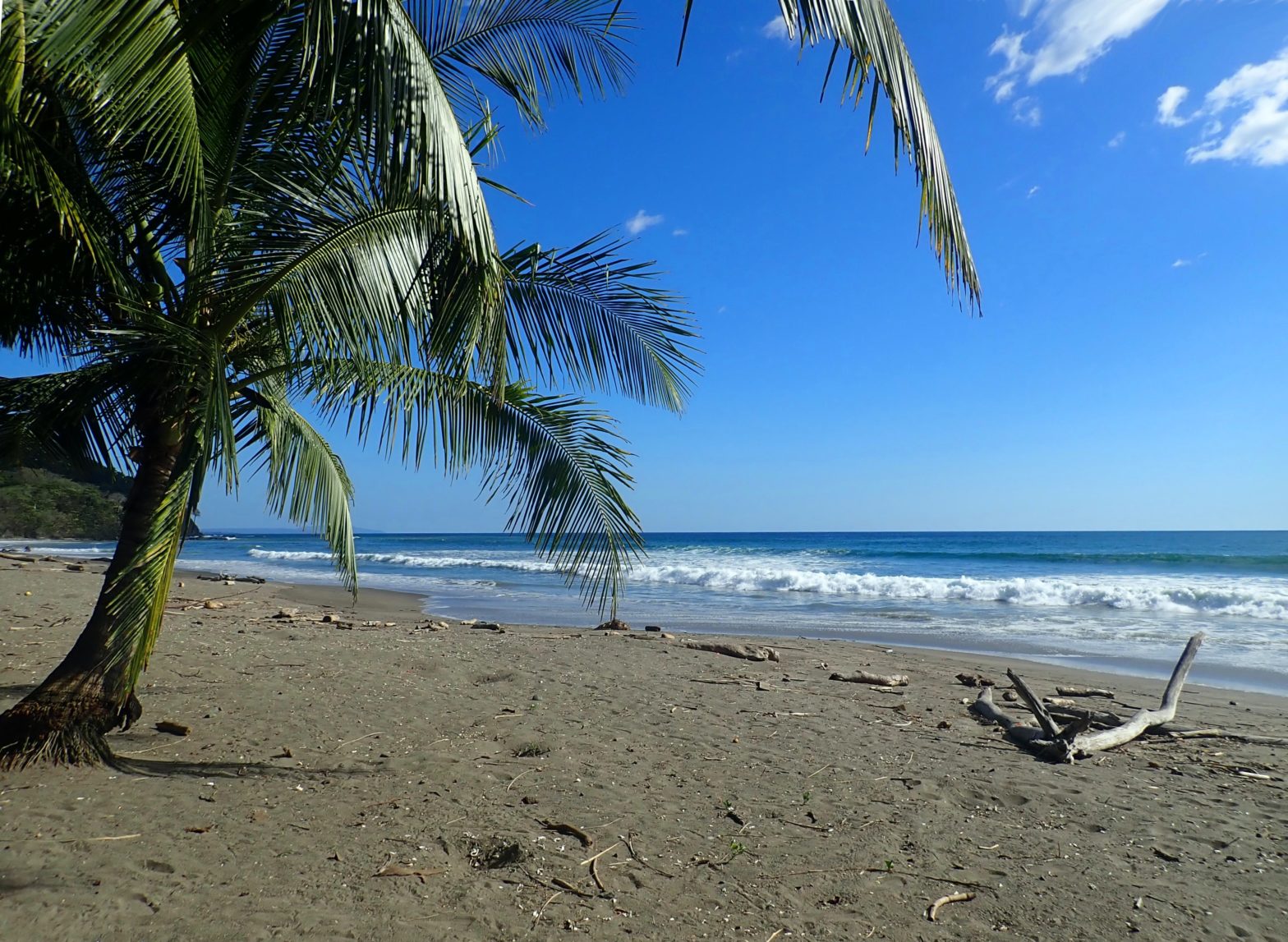 view of a beach in the hidden gem Costa Rica town of Nosara
