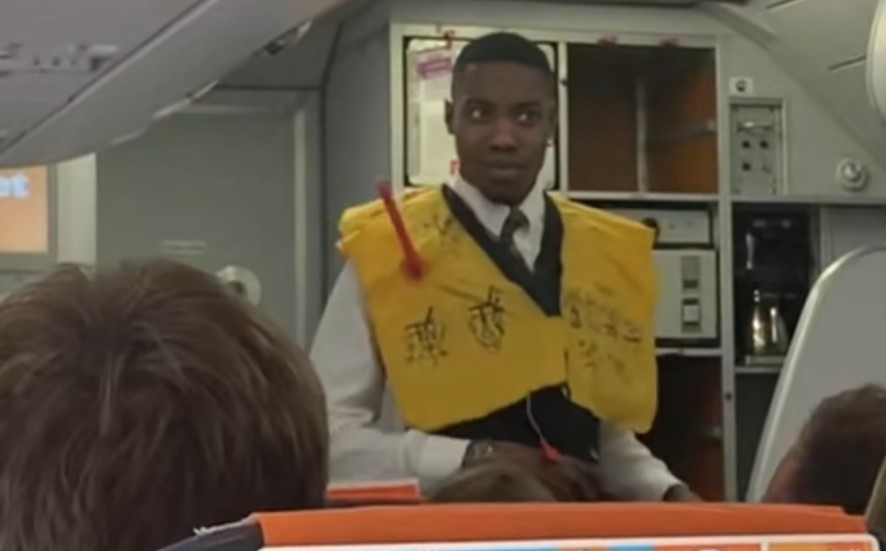 EasyJet Flight Attendant Gives Hilarious Safety Demo And Goes Viral On Social Media