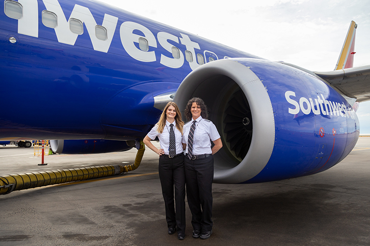 Southwest Airlines First Mother-Daughter Pilot Duo