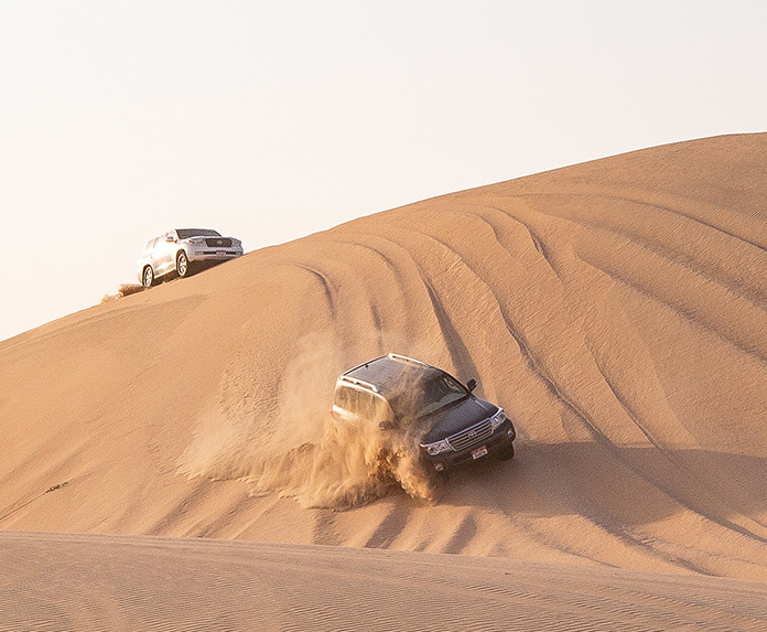 sand dunes in Abu Dhabi