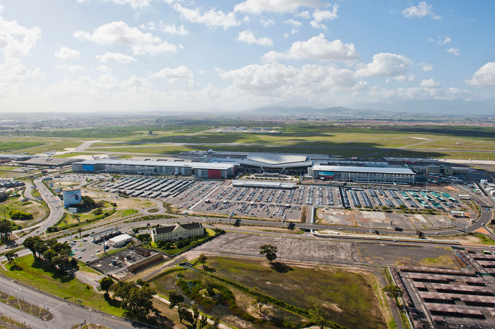 aerial view of Cape Town International airport