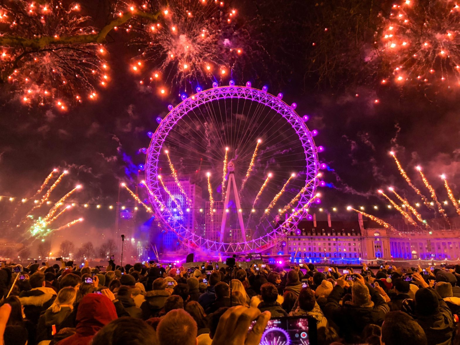 London Fireworks Show Returns In Person For New Year's Eve 2023