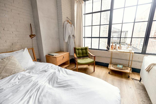 example of airbnb property - bedroom interior