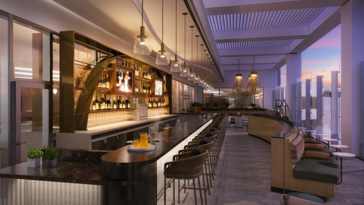 Delta Sky Club lounge at LAX airport