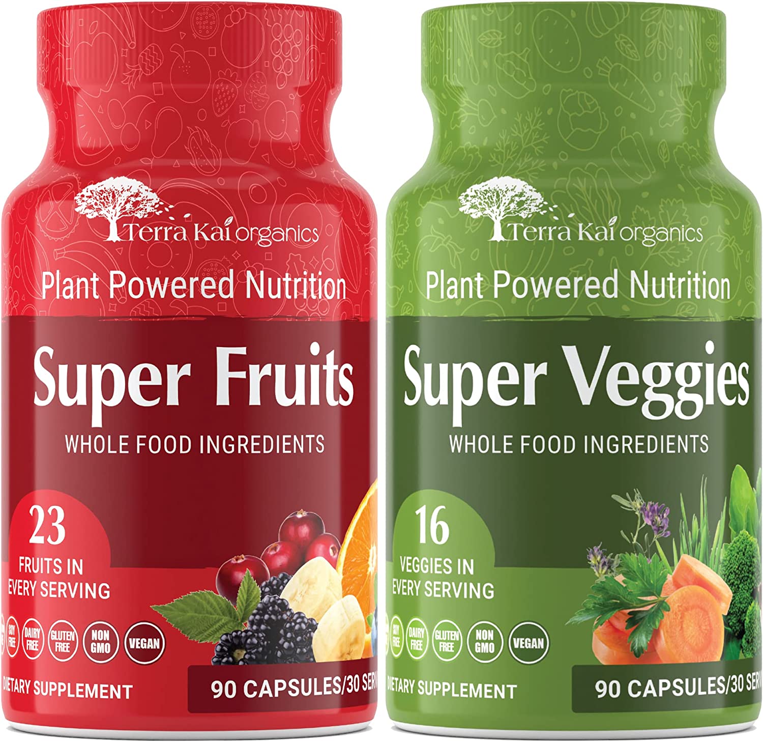 Terra Kai Organics Super Fruits and Veggies Supplement Gluten Free