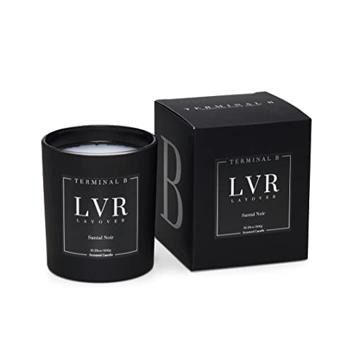 TERMINAL B Luxury Scented Candle, LVR - Layover: Santal Noir (10.58)