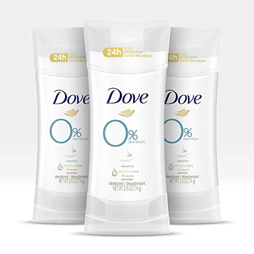 Dove 0% Aluminum Deodorant For Odor Protection Sensitive Deodorant Stick