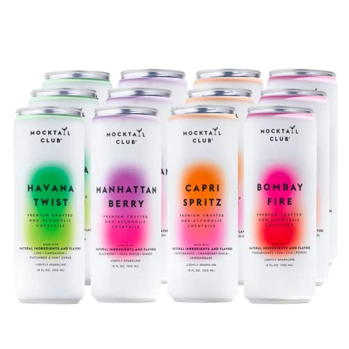 Mocktail Club Premium Crafted Non-Alcoholic Cocktails Variety Pack