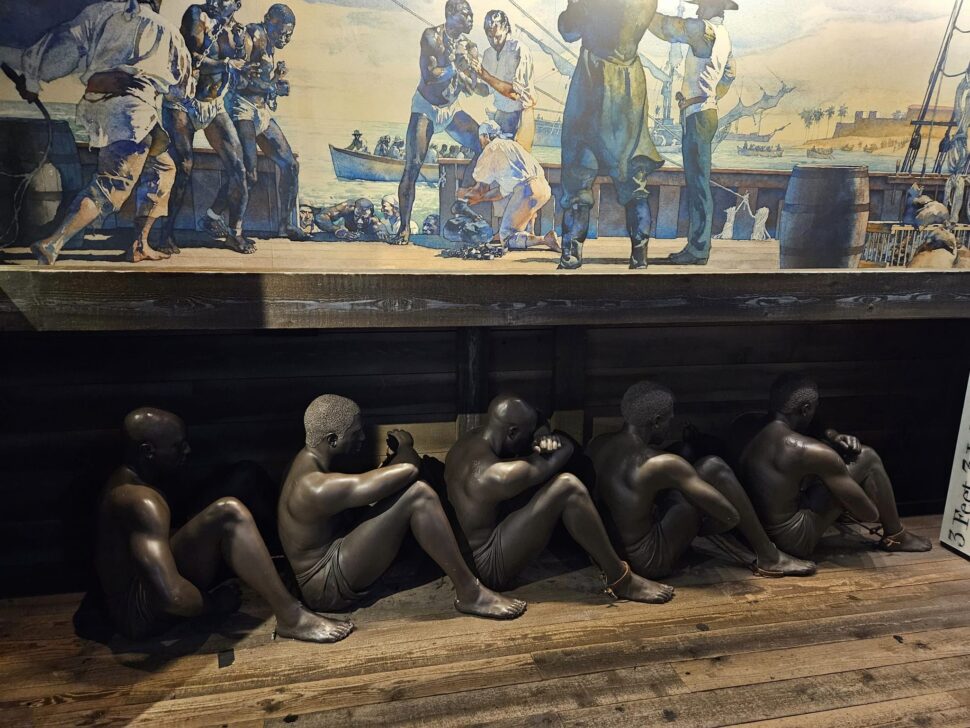 depiction of enslaved people in the underground railroad museum