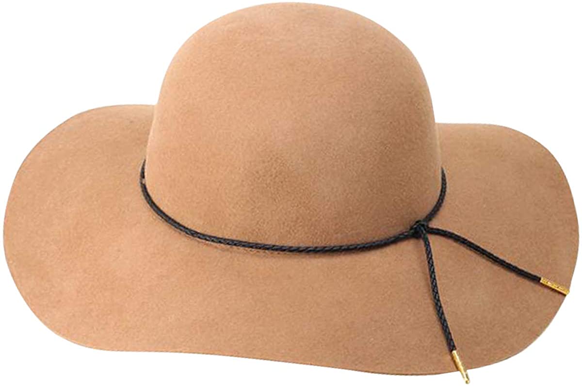Lanzom Retro Wide Brim Hat