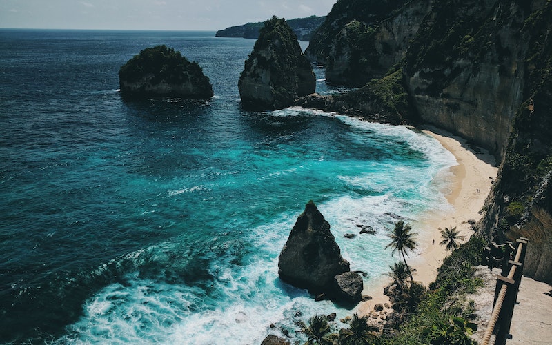 coastline in Bali - most beautiful places in the world