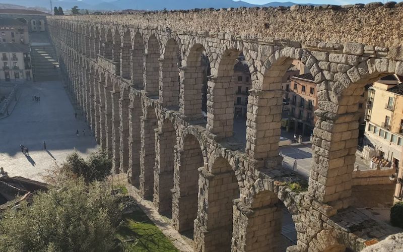aqueduct in Segovia Spain