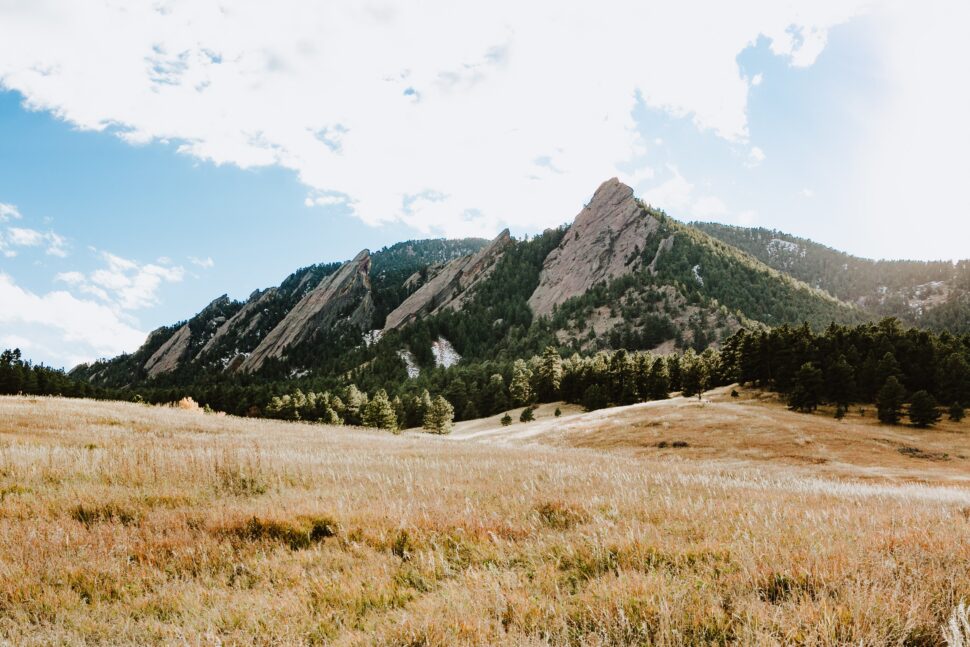mountains in Boulder Colorado