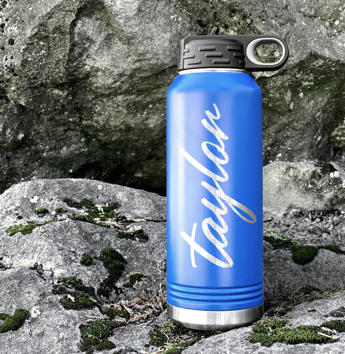 EcoEngrave Personalized Water Bottle