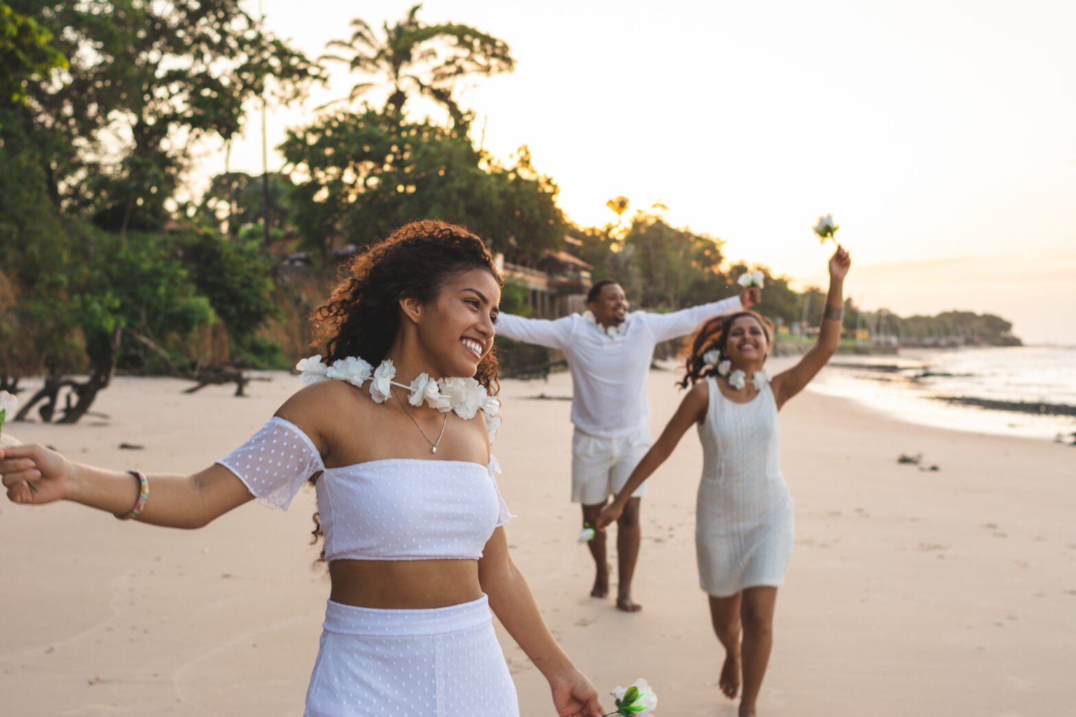 all-white party on the beach