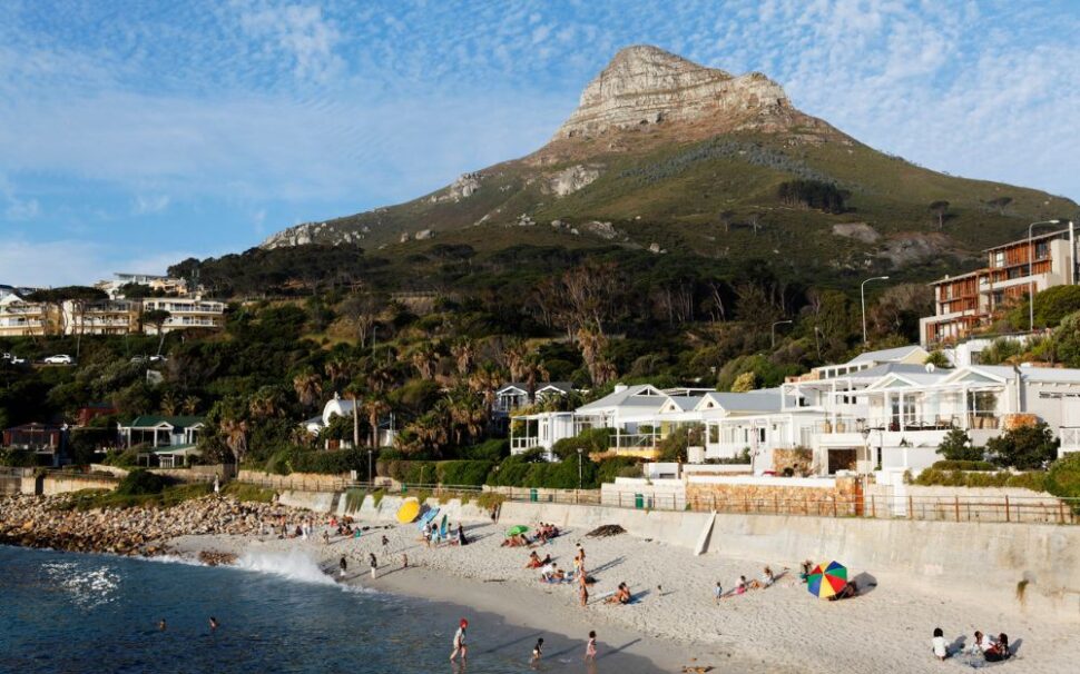 beach view of Camps Bay in South Africa