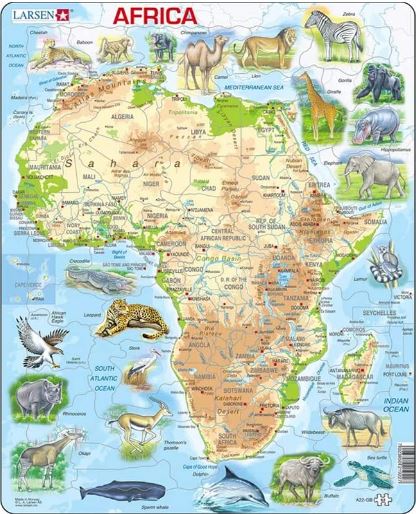 Larsen Africa Map Puzzle