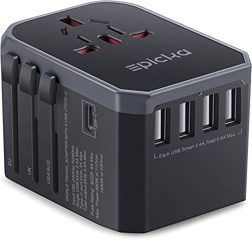 Universal Travel Adapter With USB-C