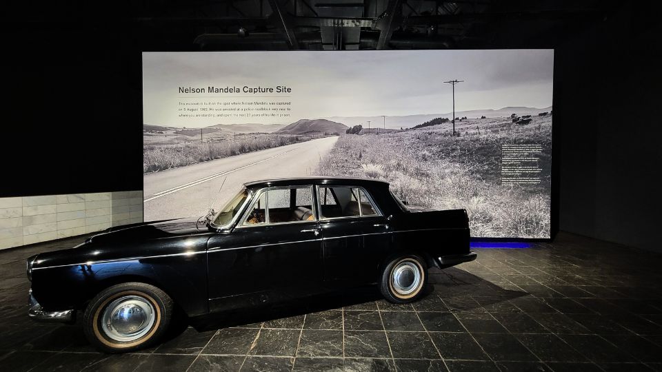 model car inside Nelson Mandela Capture Site Museum