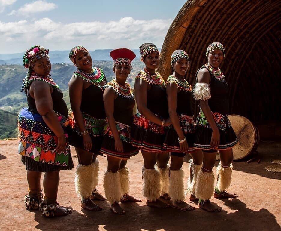 women of the Gasa tribe at the PheZulu cutural experience