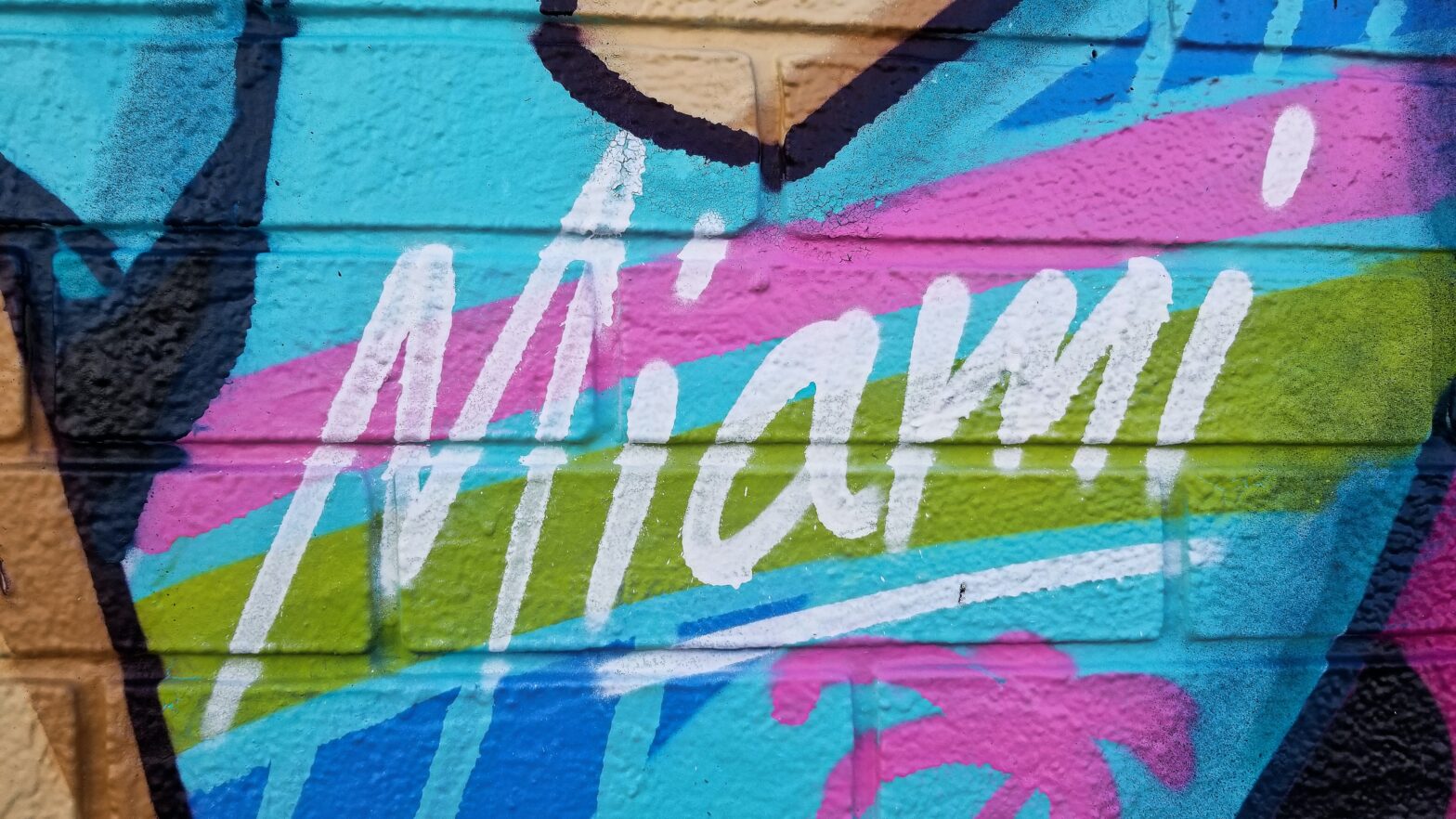Miami mural on wall