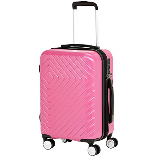 Amazon Basics Geometric Travel Luggage Expandable Suitcase Spinner With Wheels