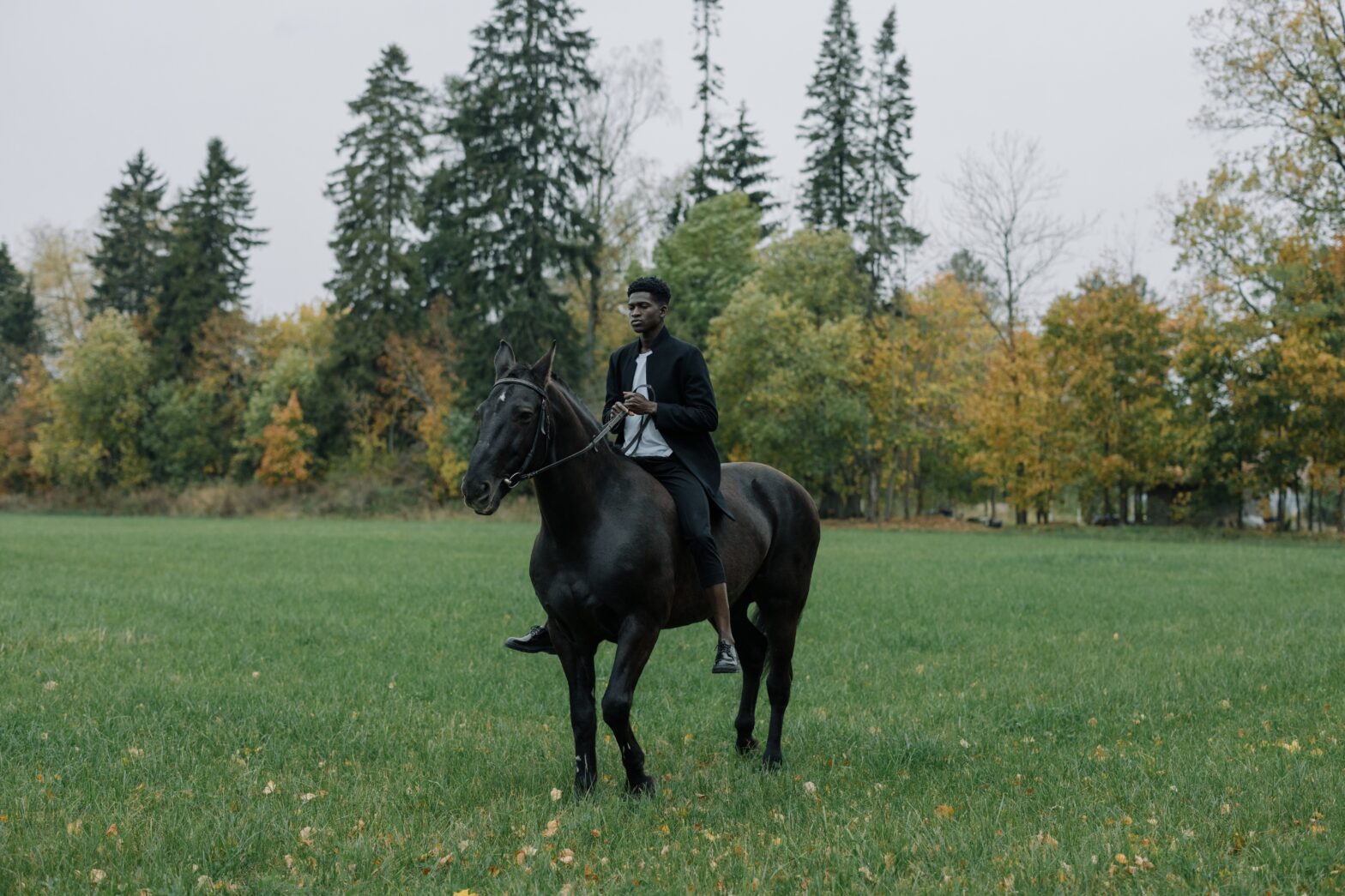Black man on horse
