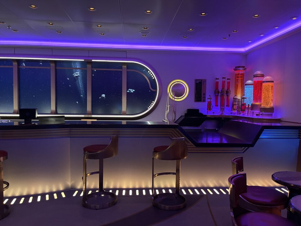 Star Wars: Hyperspace Lounge on the Disney Wish. 