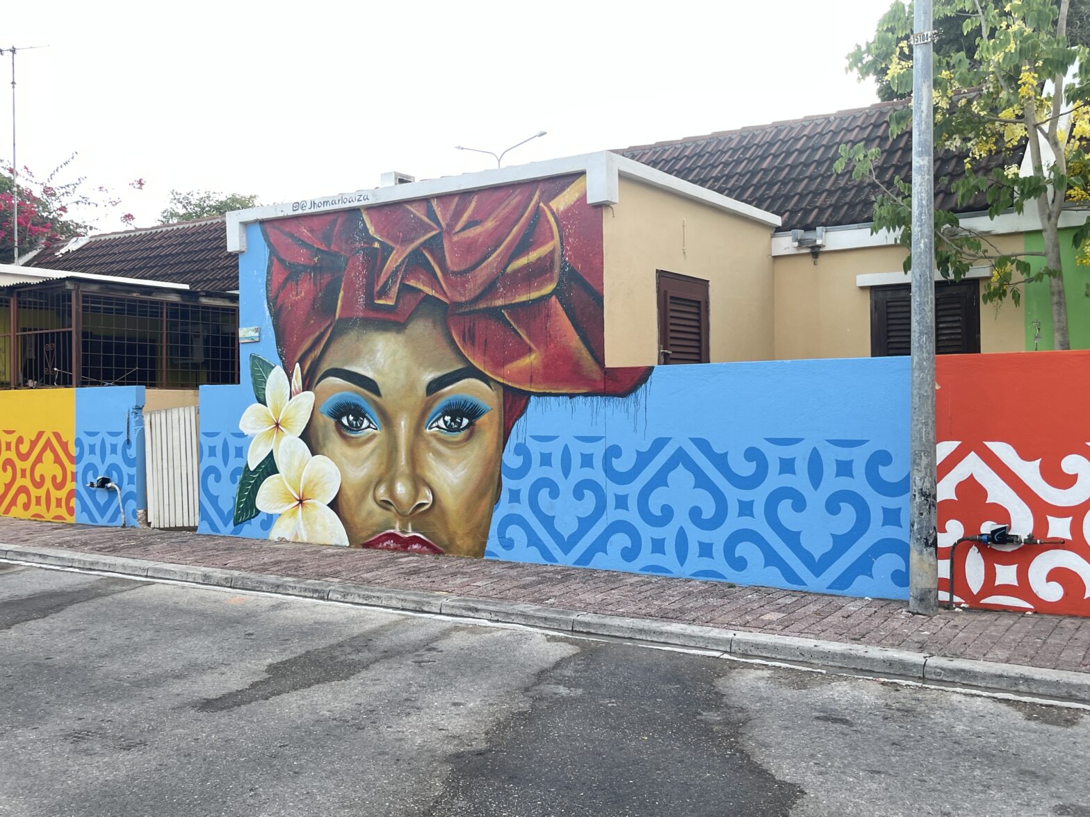 Black street art in Curaçao.