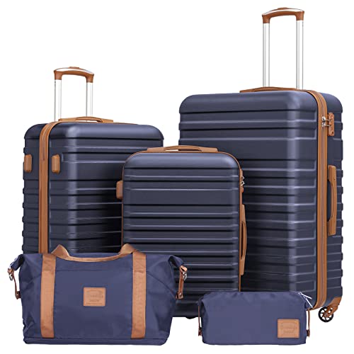 Coolife 5 Piece Luggage Set