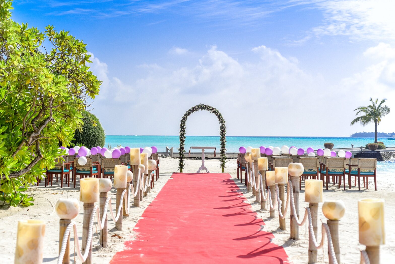 A wedding ceremony venue overlooking the beach. Here are some of the best places around the world to elope.