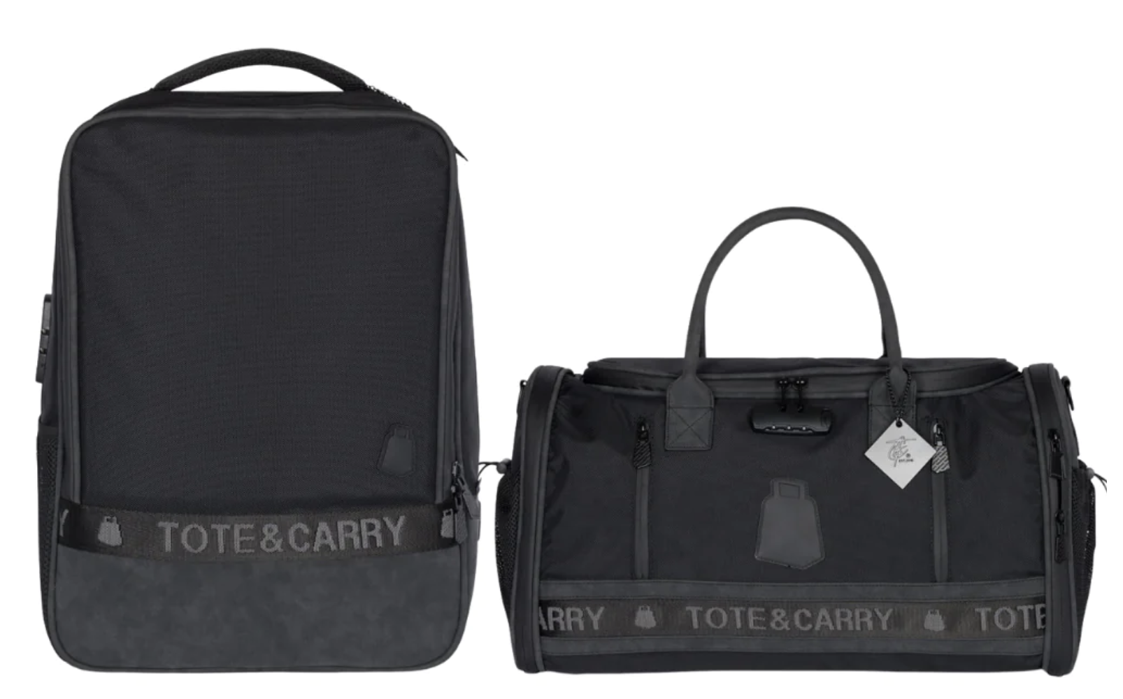 Nylon Backpack & Duffle Bag Set