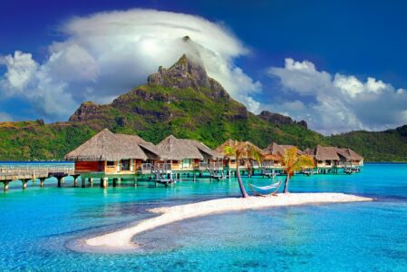 French Polynesian is a great destination to visit for quality bungalow options. This stunning resort in Bora Bora will make you want to hurry and book your flight.
