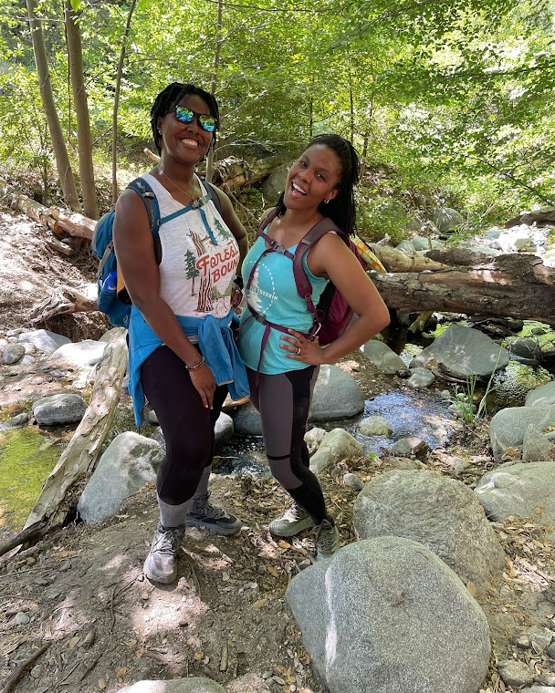 Black Girls Trekkin out on the trails enjoying the day.