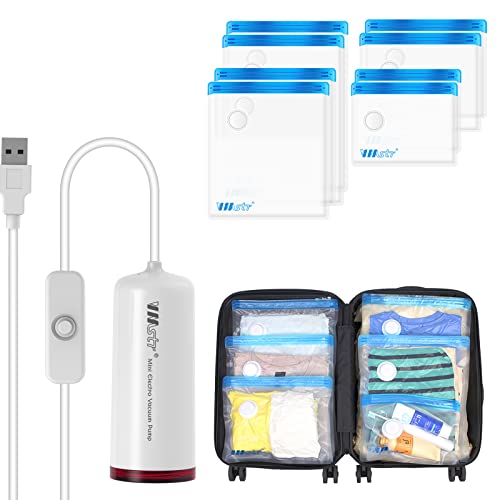 Travel Vacuum Storage Bags with Electric Pump