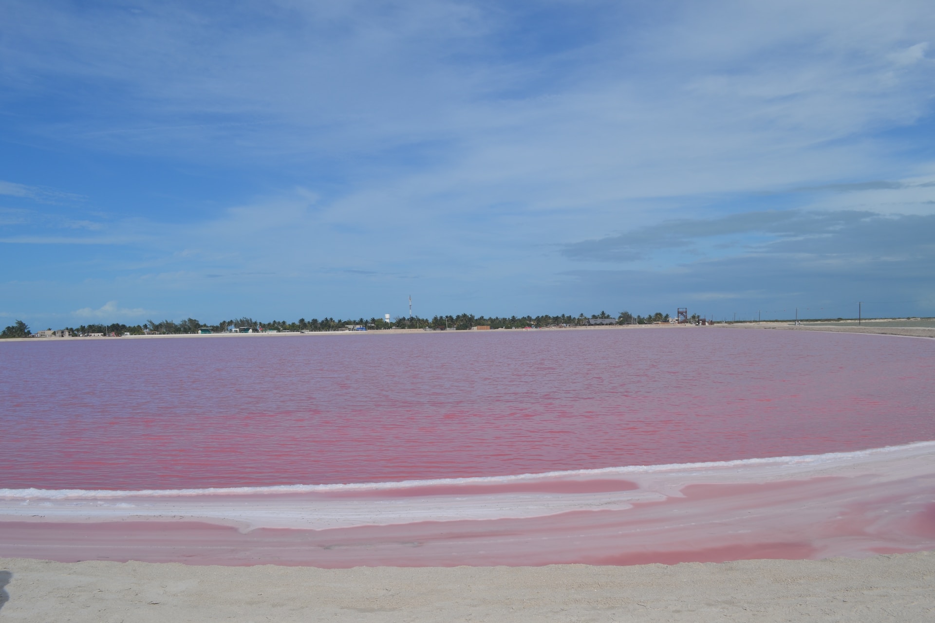 Las Coloradas pink lake