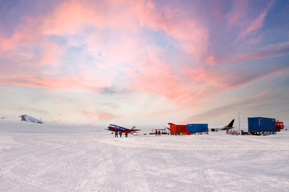 Research camp in Antarctica 