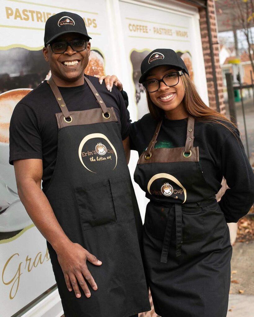 Owners of Erin’s Cup, Khale and Erin
